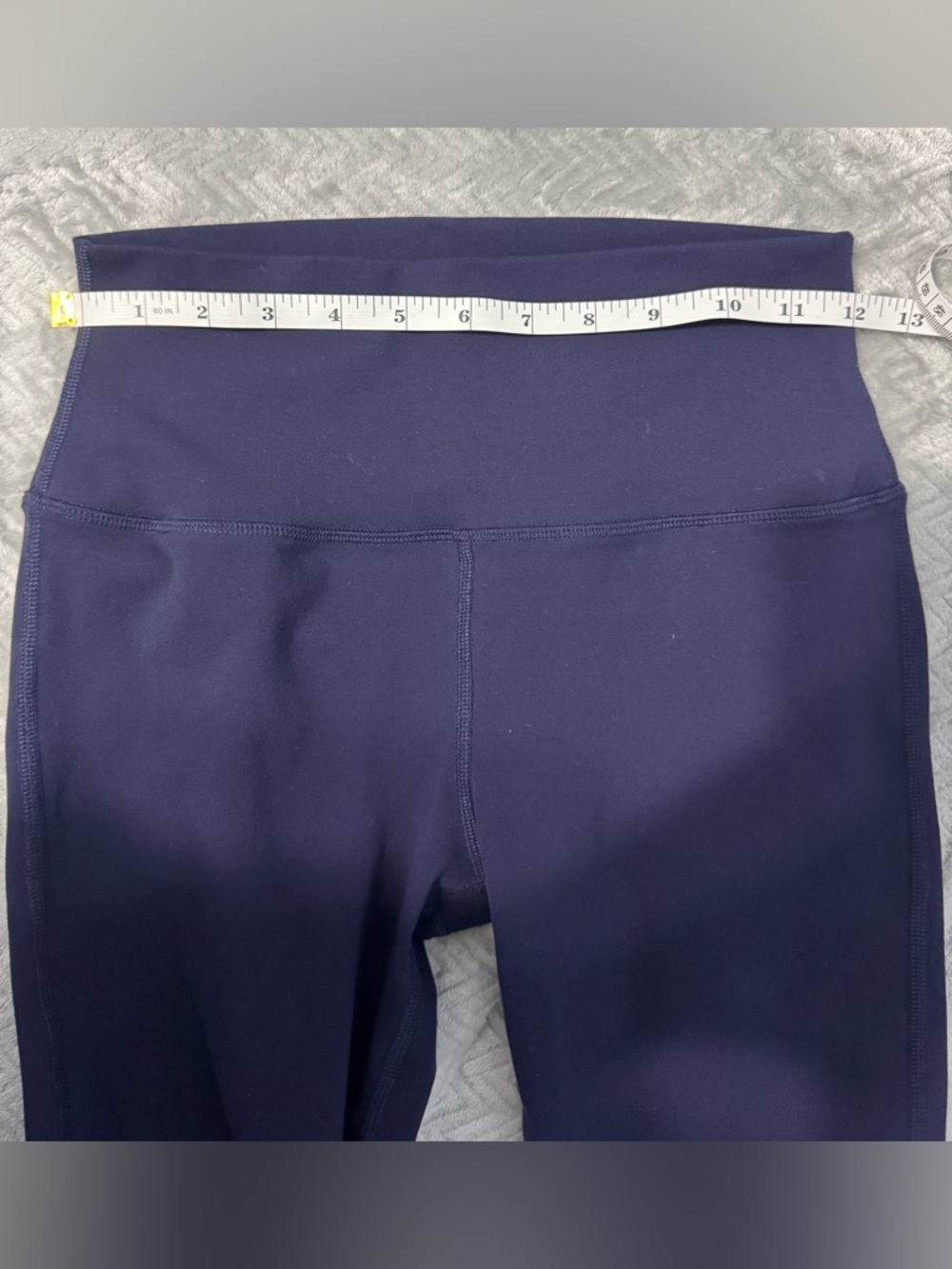 Alo Yoga Goddess Ribbed Leggings XS Blue Black High Waist Panel Scrunch Hem - XS - Picture 3 of 7